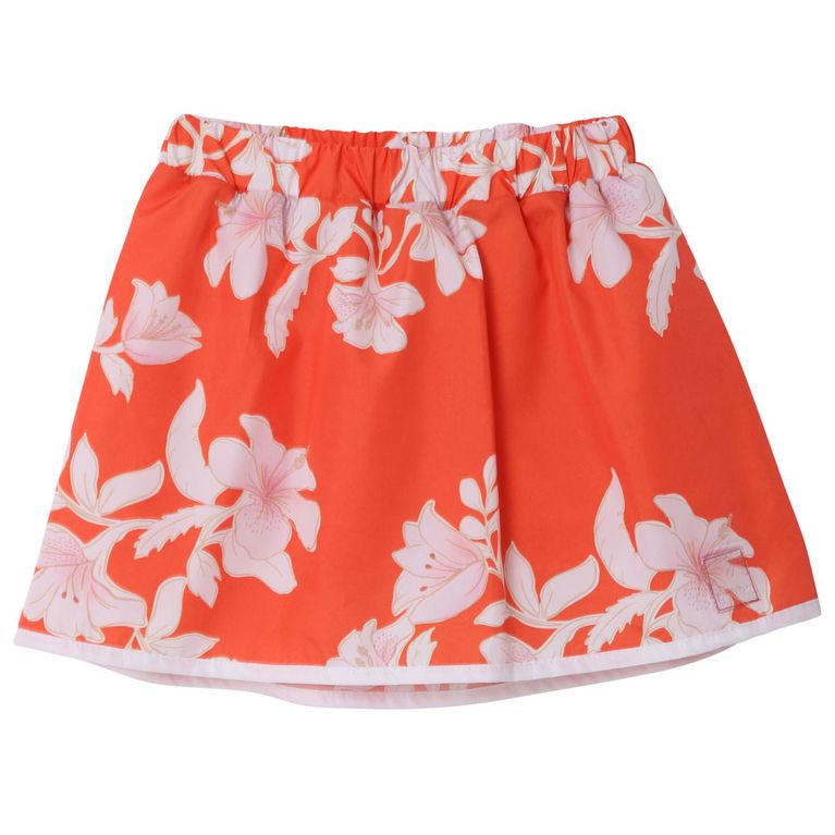 short saia vermelho infantil